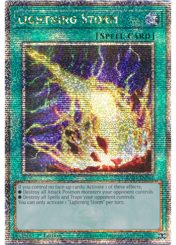Lightning Storm (Quarter Century Secret Rare 1st Edition)