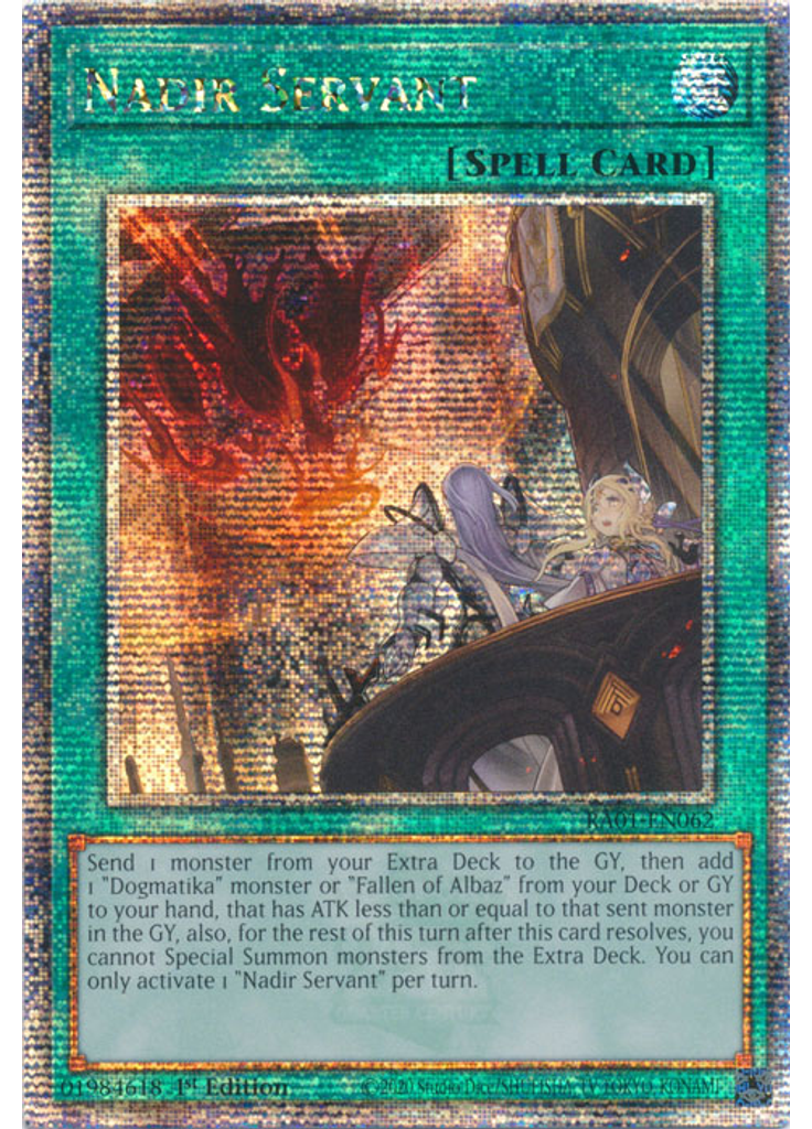 Nadir Servant (Quarter Century Secret Rare 1st Edition)