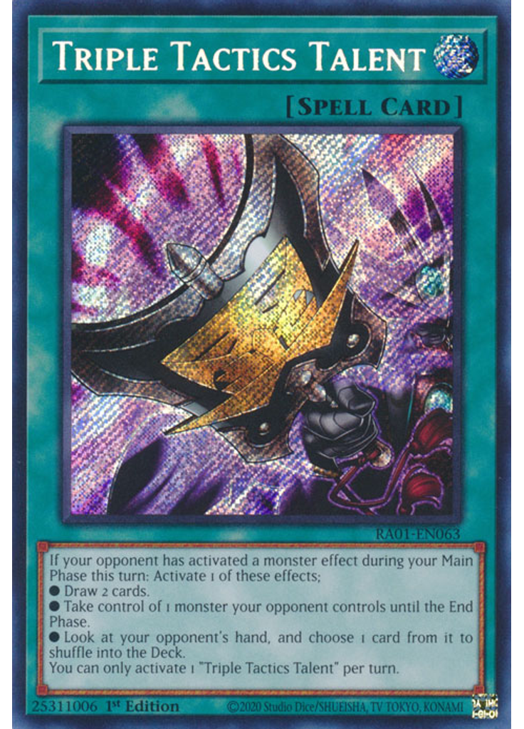 Triple Tactics Talent (Secret Rare 1st Edition)