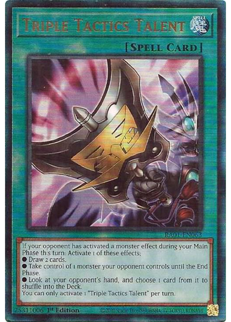 Triple Tactics Talent (Ultimate Rare 1st Edition)