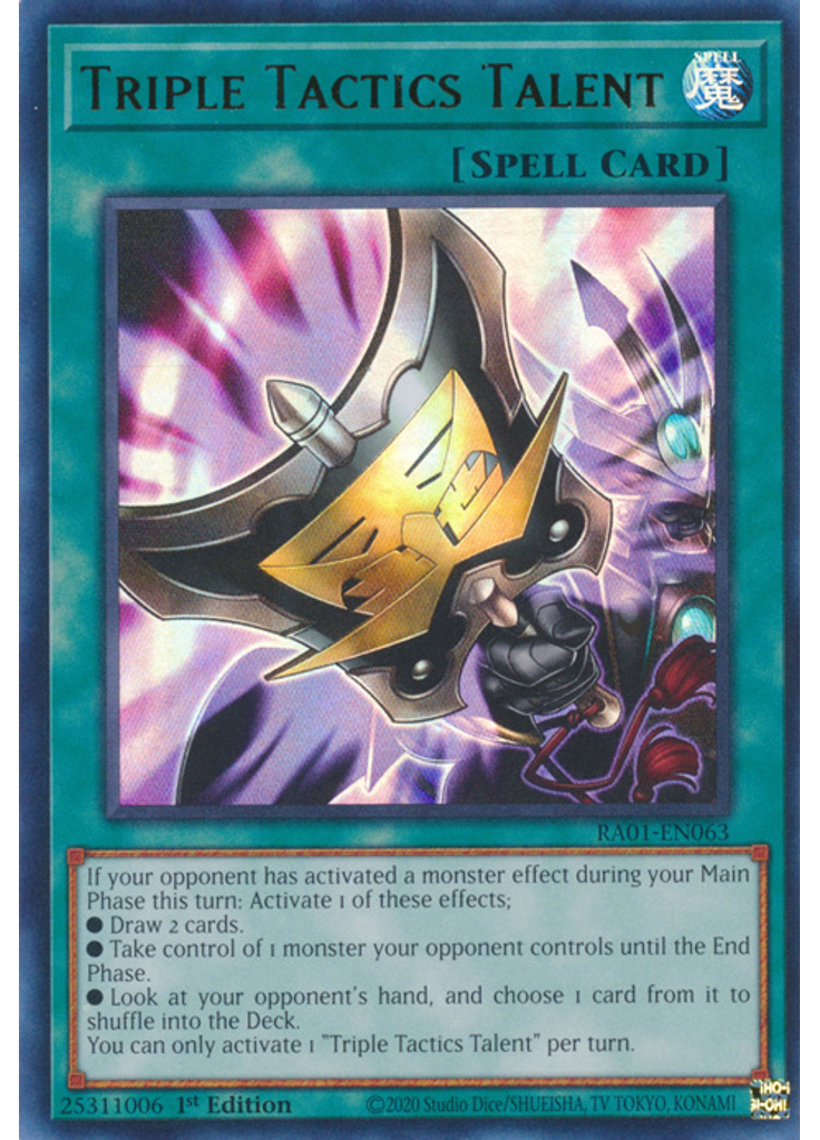 Triple Tactics Talent (Ultra Rare 1st Edition)
