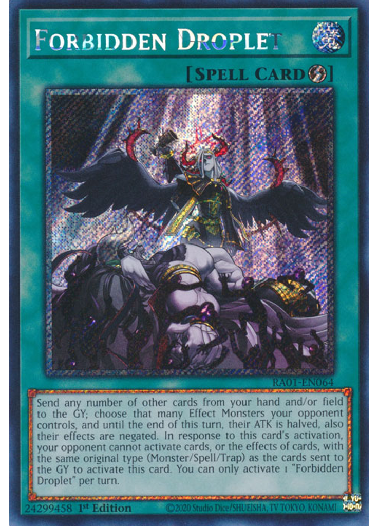 Forbidden Droplet (Platinum Secret Rare 1st Edition)