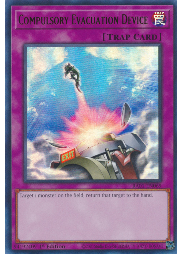 Compulsory Evacuation Device (Ultra Rare 1st Edition)