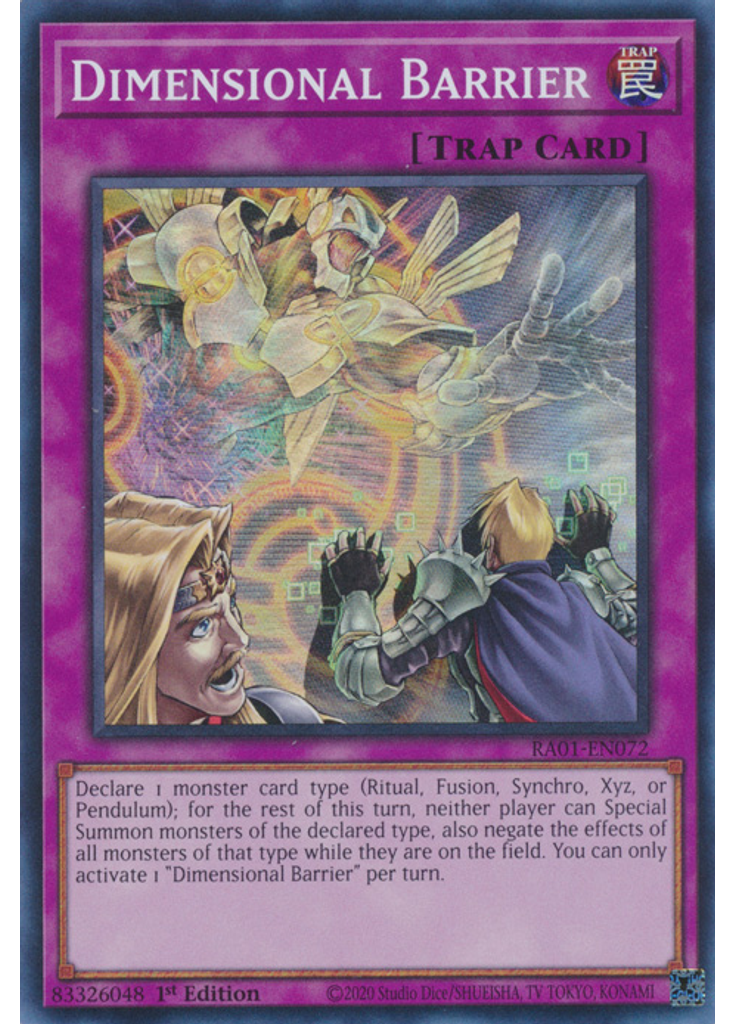 Dimensional Barrier