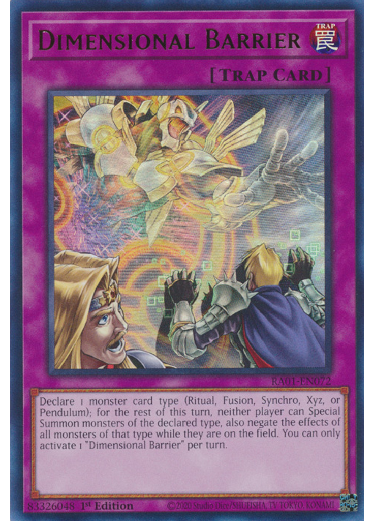 Dimensional Barrier (Ultra Rare 1st Edition)