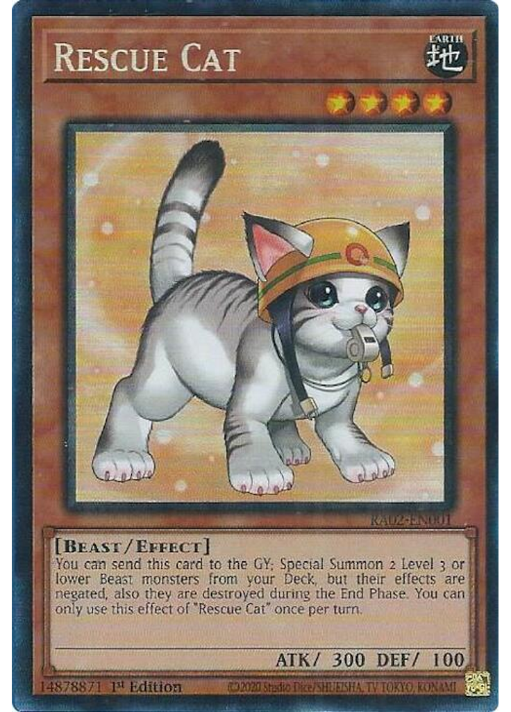 Rescue Cat (Collectors Rare 1st Edition Alternate Art)