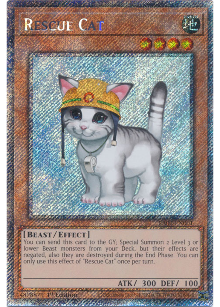 Rescue Cat (Platinum Secret Rare 1st Edition)