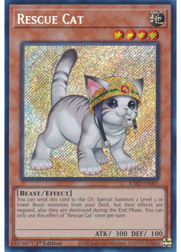 Rescue Cat (Secret Rare 1st Edition Alternate Art)