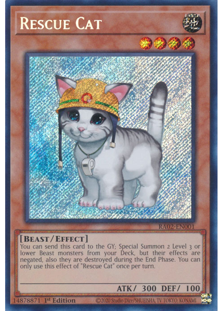 Rescue Cat (Secret Rare 1st Edition)
