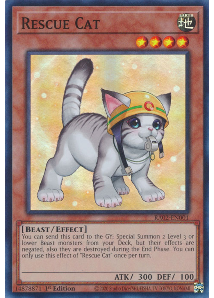 Rescue Cat (Super Rare 1st Edition Alternate Art)