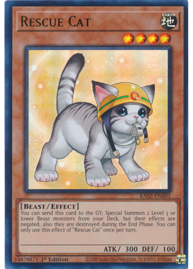 Rescue Cat (Ultra Rare 1st Edition Alternate Art)