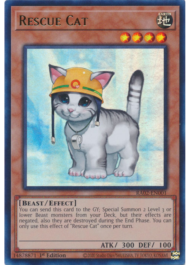 Rescue Cat (Ultra Rare 1st Edition)