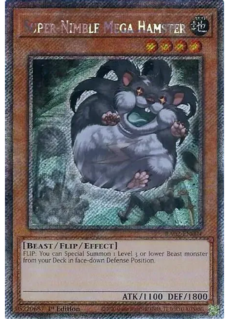 Super-Nimble Mega Hamster (Platinum Secret Rare 1st Edition)