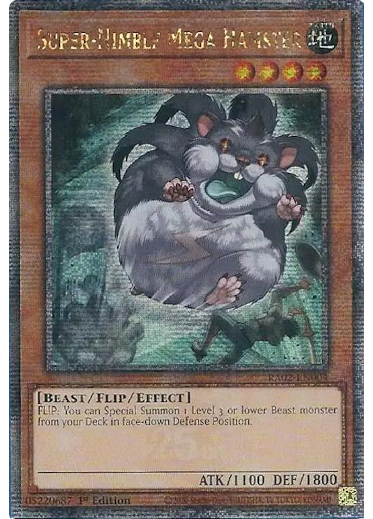 Super-Nimble Mega Hamster (Quarter Century Secret Rare 1st Edition)