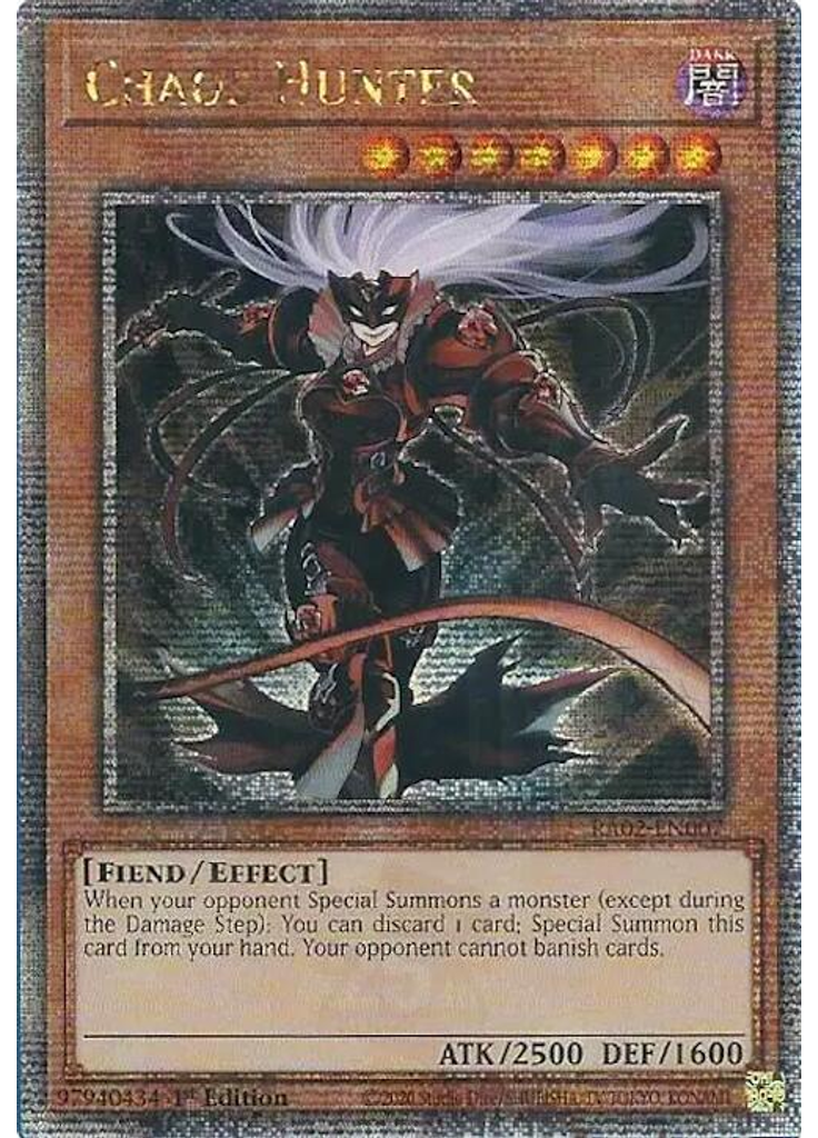 Chaos Hunter (Quarter Century Secret Rare 1st Edition)
