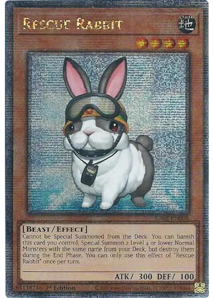 Rescue Rabbit (Quarter Century Secret Rare 1st Edition)