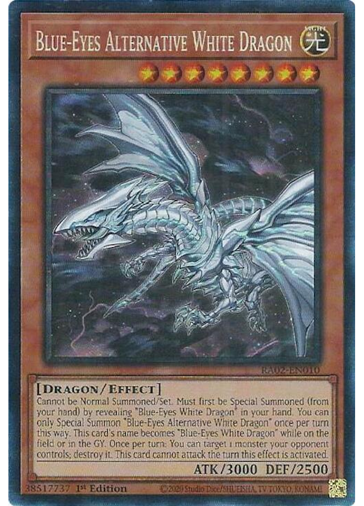 Blue-Eyes Alternative White Dragon (Collectors Rare 1st Edition)