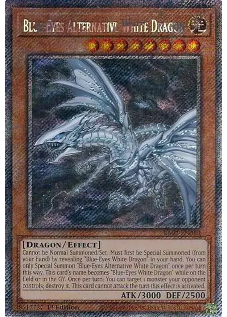 Blue-Eyes Alternative White Dragon (Platinum Secret Rare 1st Edition)