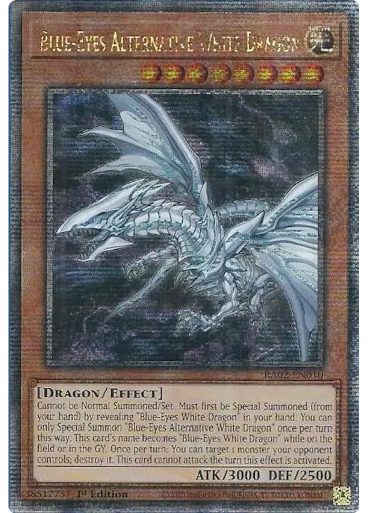 Blue-Eyes Alternative White Dragon (Quarter Century Secret Rare 1st Edition)