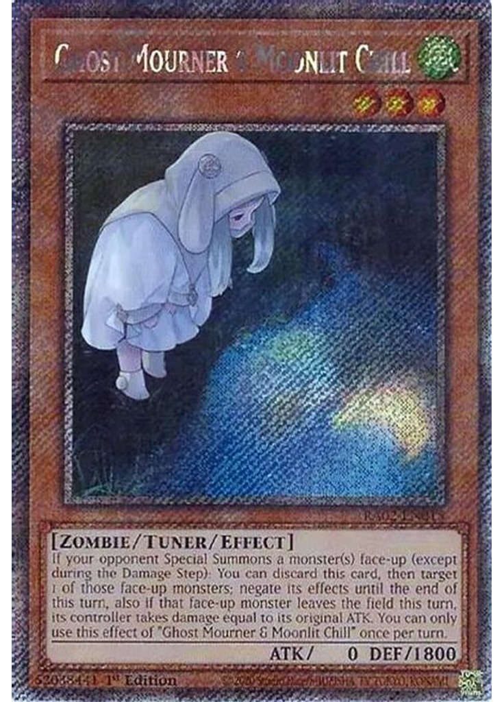 Ghost Mourner & Moonlit Chill (Platinum Secret Rare 1st Edition)