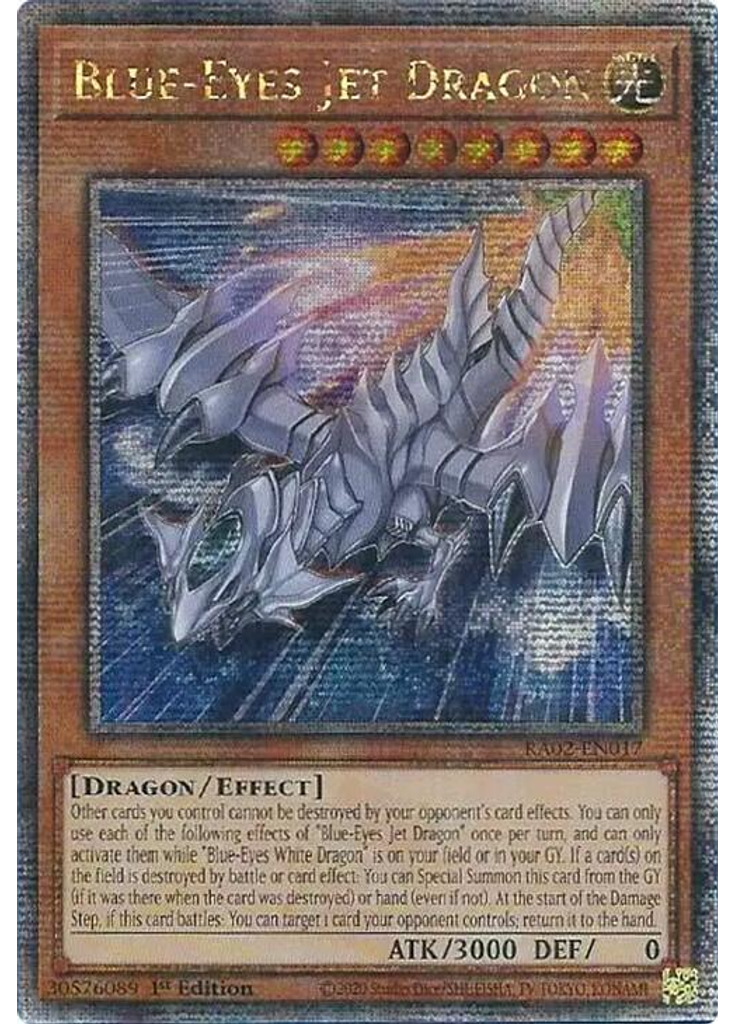 Blue-Eyes Jet Dragon (Quarter Century Secret Rare 1st Edition)