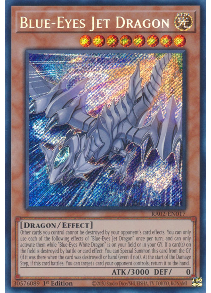 Blue-Eyes Jet Dragon (Secret Rare 1st Edition)