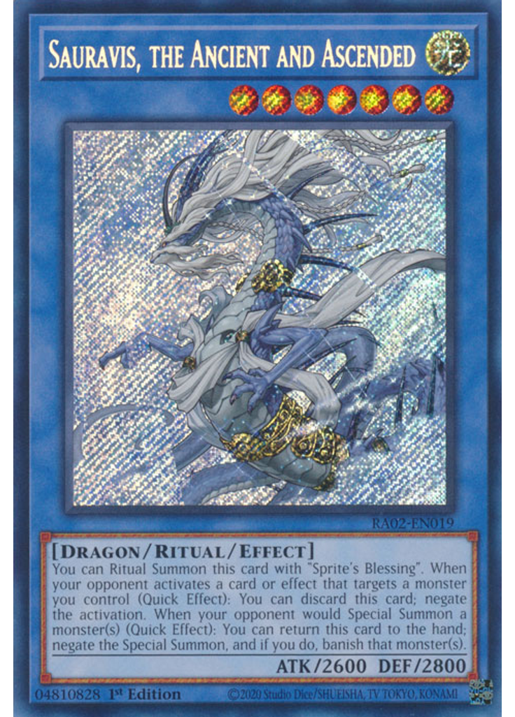 Sauravis, the Ancient and Ascended (Secret Rare 1st Edition)