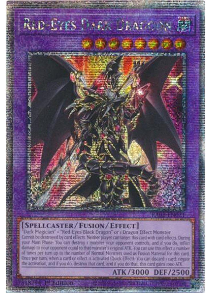 Red-Eyes Dark Dragoon (Quarter Century Secret Rare 1st Edition)