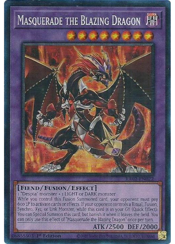 Masquerade the Blazing Dragon (Collectors Rare 1st Edition)