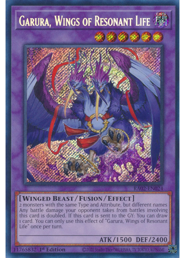 Garura, Wings of Resonant Life (Secret Rare 1st Edition)