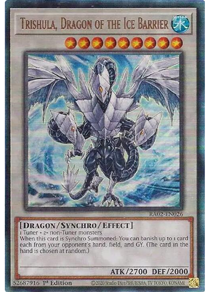 Trishula, Dragon of the Ice Barrier (Ultimate Rare 1st Edition)