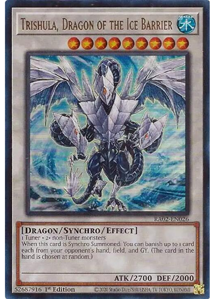 Trishula, Dragon of the Ice Barrier (Ultra Rare 1st Edition)