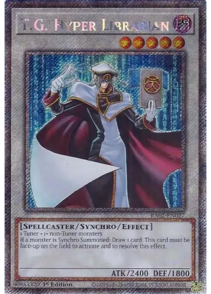 T.G. Hyper Librarian (Platinum Secret Rare 1st Edition)