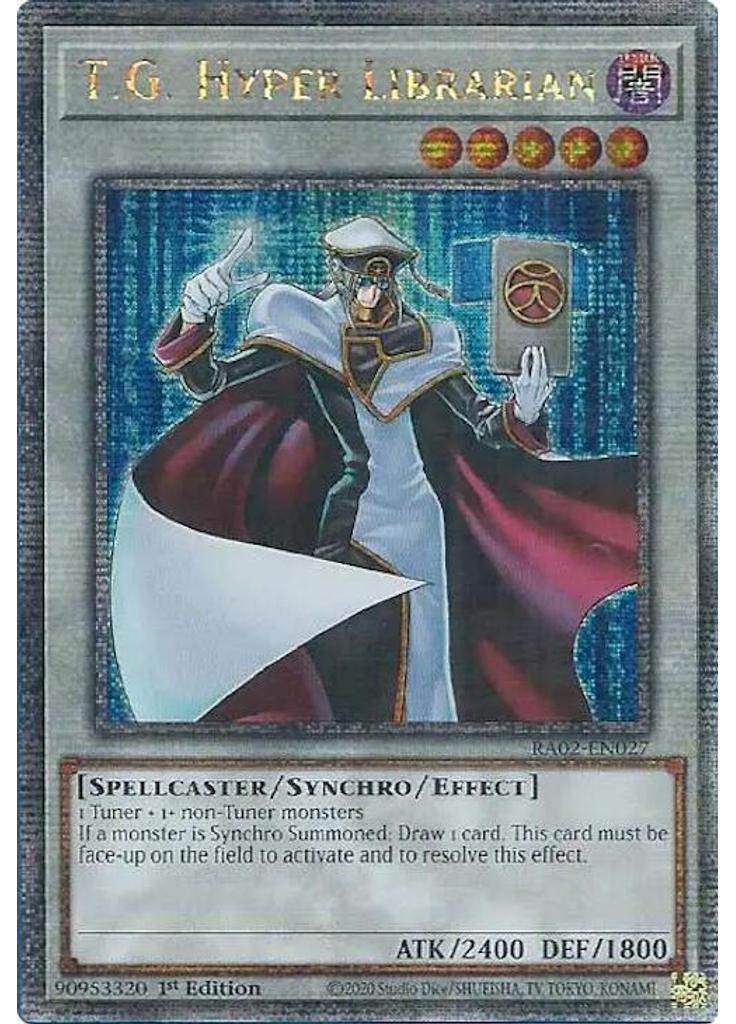 T.G. Hyper Librarian (Quarter Century Secret Rare 1st Edition)