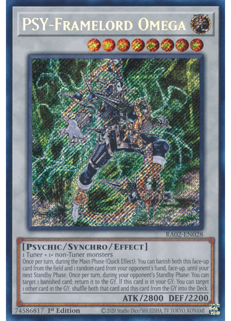 PSY-Framelord Omega (Secret Rare 1st Edition)