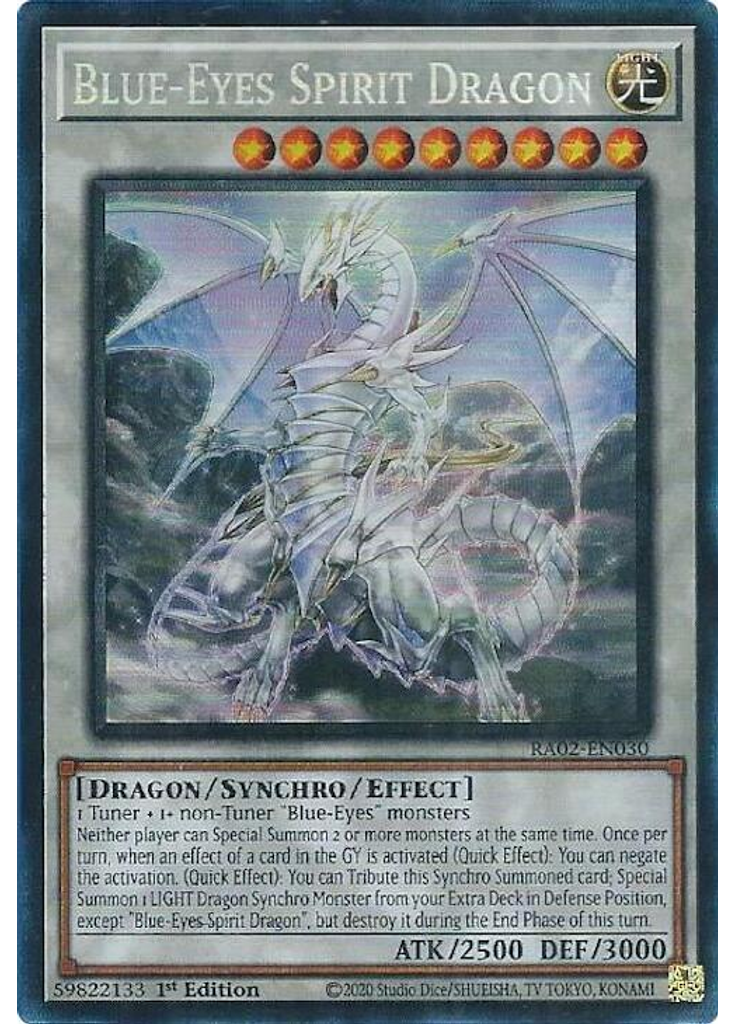Blue-Eyes Spirit Dragon (Collectors Rare 1st Edition)