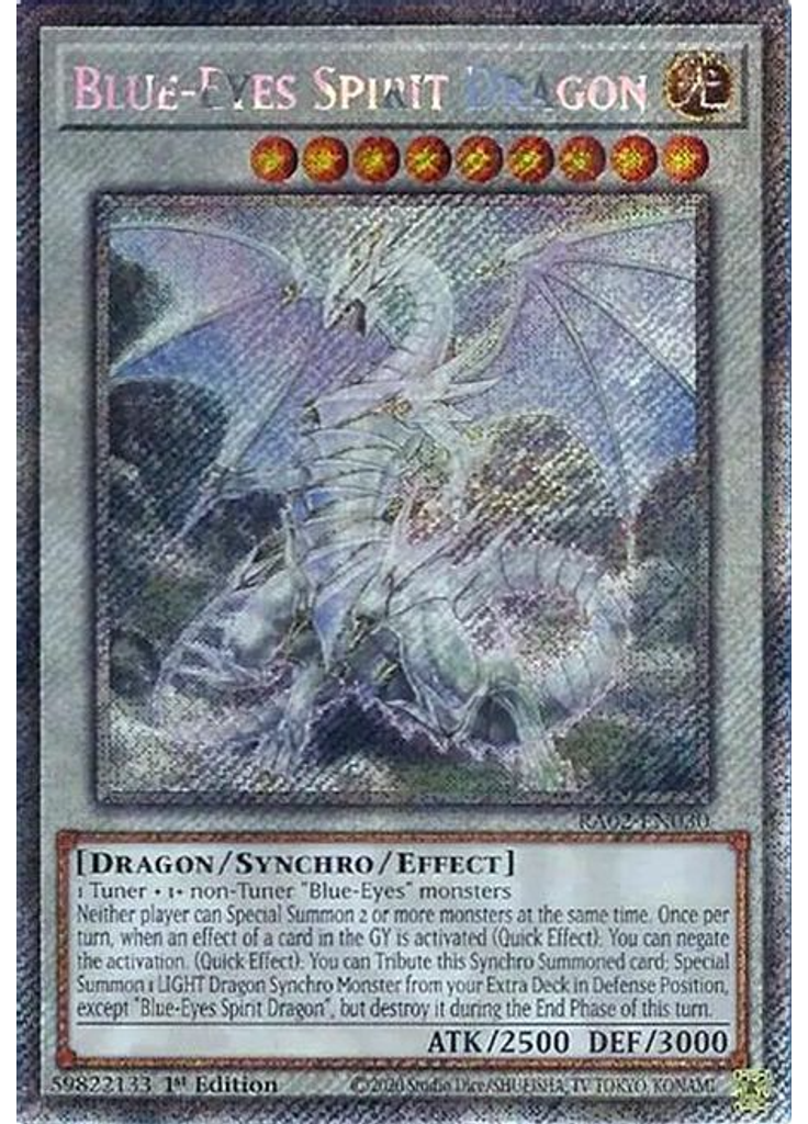 Blue-Eyes Spirit Dragon (Platinum Secret Rare 1st Edition)