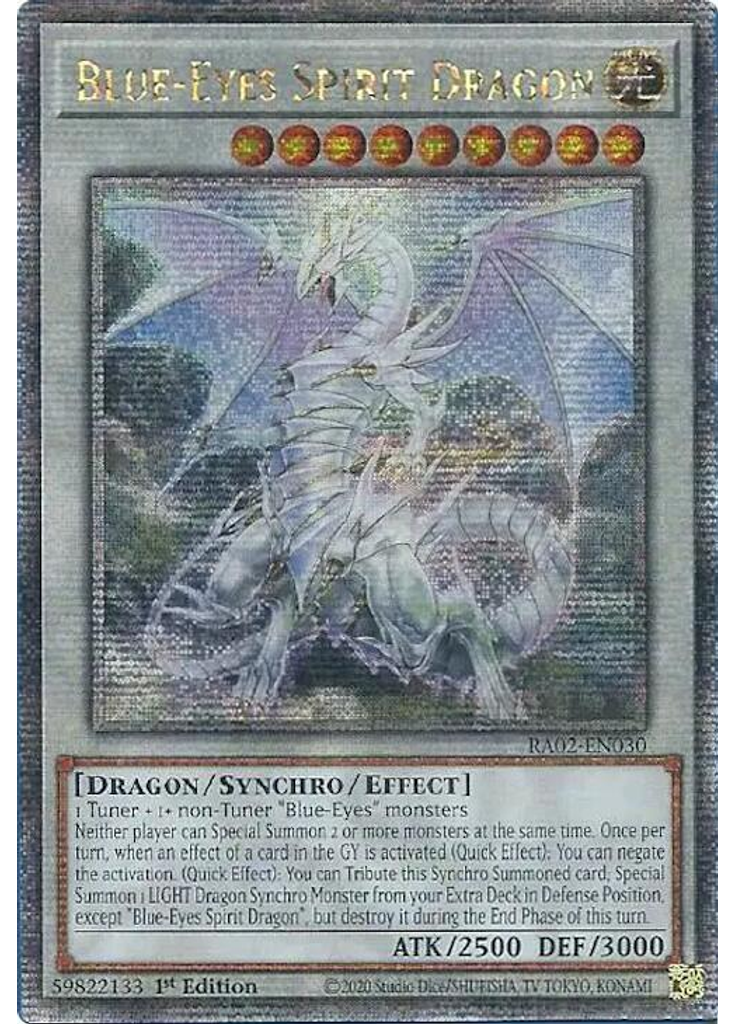 Blue-Eyes Spirit Dragon (Quarter Century Secret Rare 1st Edition)