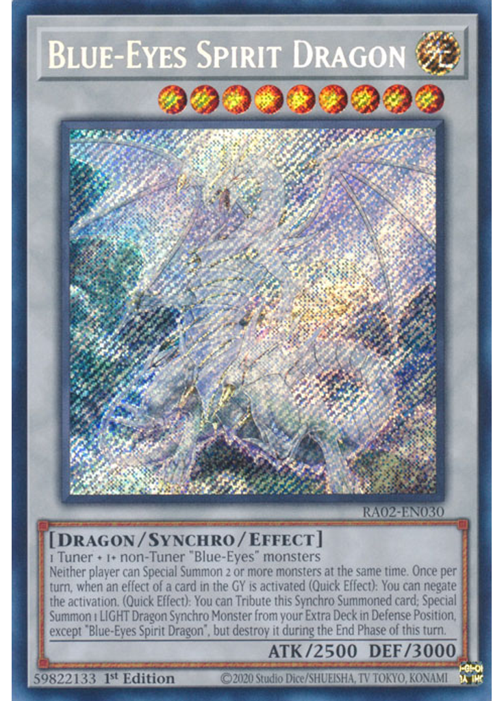 Blue-Eyes Spirit Dragon (Secret Rare 1st Edition)