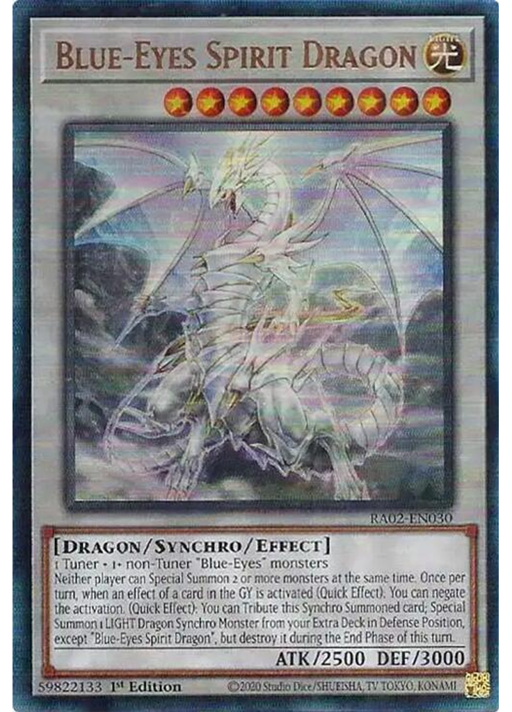 Blue-Eyes Spirit Dragon (Ultimate Rare 1st Edition)