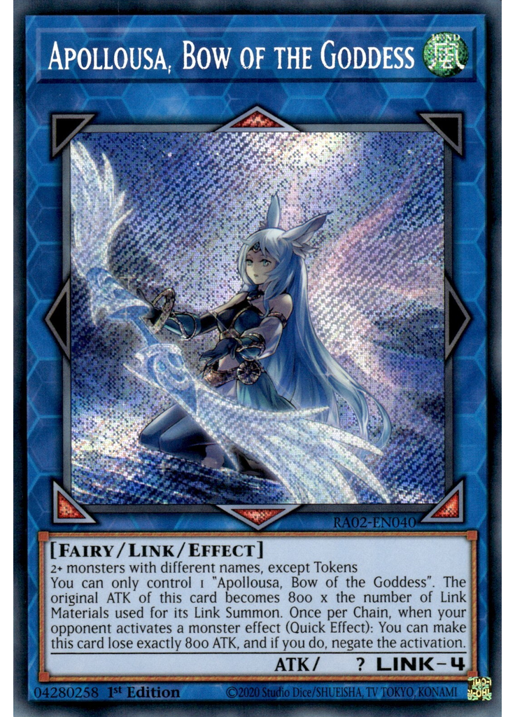 Apollousa, Bow of the Goddess (Secret Rare 1st Edition)