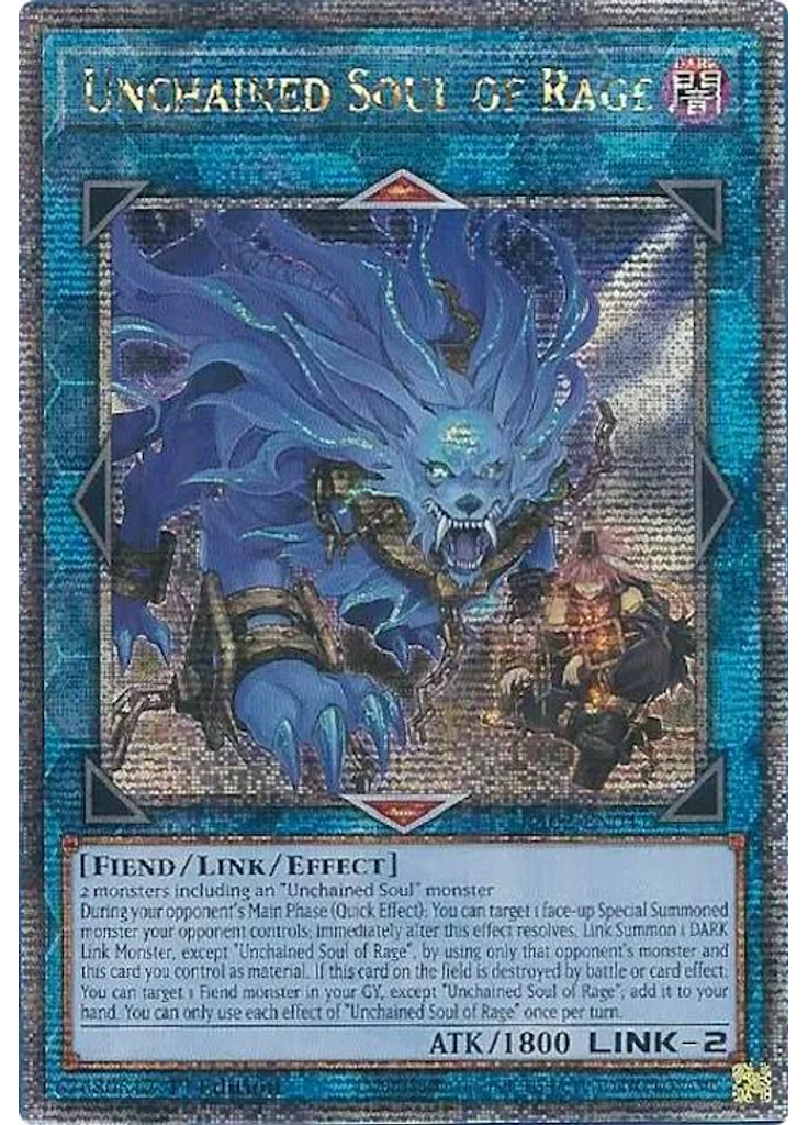 Unchained Soul of Rage (Quarter Century Secret Rare 1st Edition)