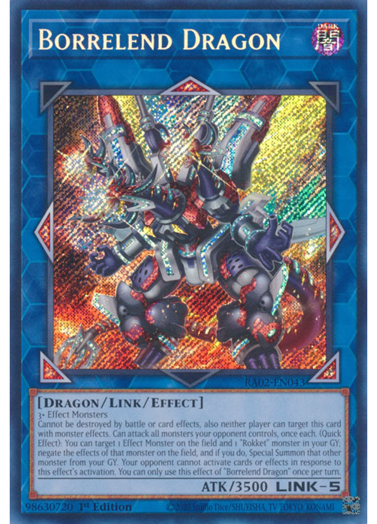 Borrelend Dragon (Secret Rare 1st Edition)