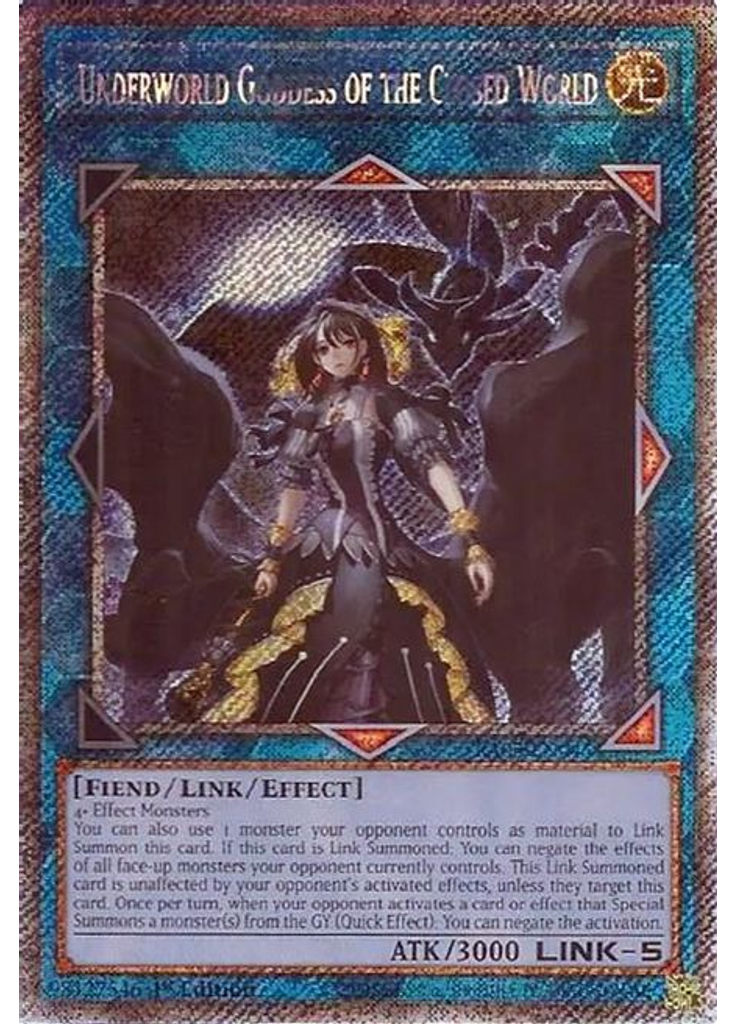 Underworld Goddess of the Closed World (Platinum Secret Rare 1st Edition)