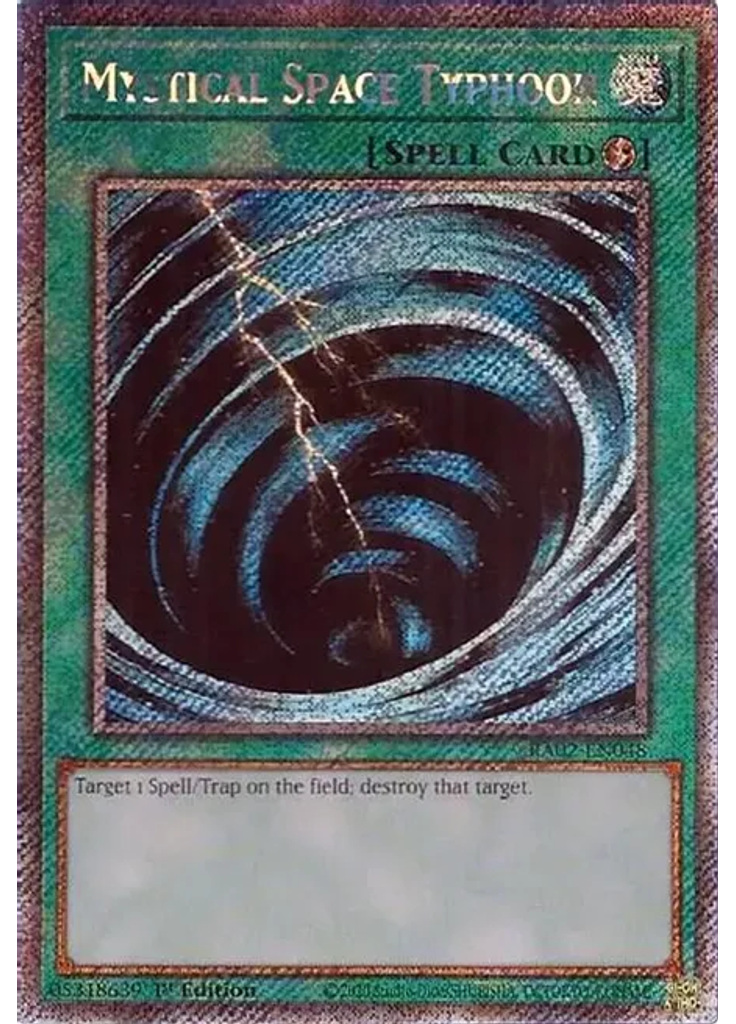 Mystical Space Typhoon (Platinum Secret Rare 1st Edition)