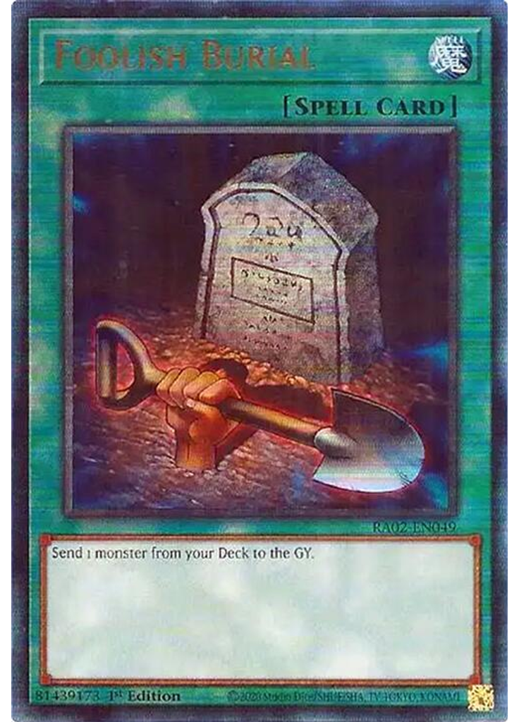 Foolish Burial (Ultimate Rare 1st Edition)