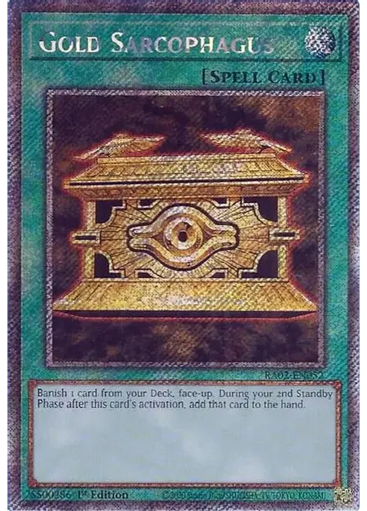 Gold Sarcophagus (Platinum Secret Rare 1st Edition)