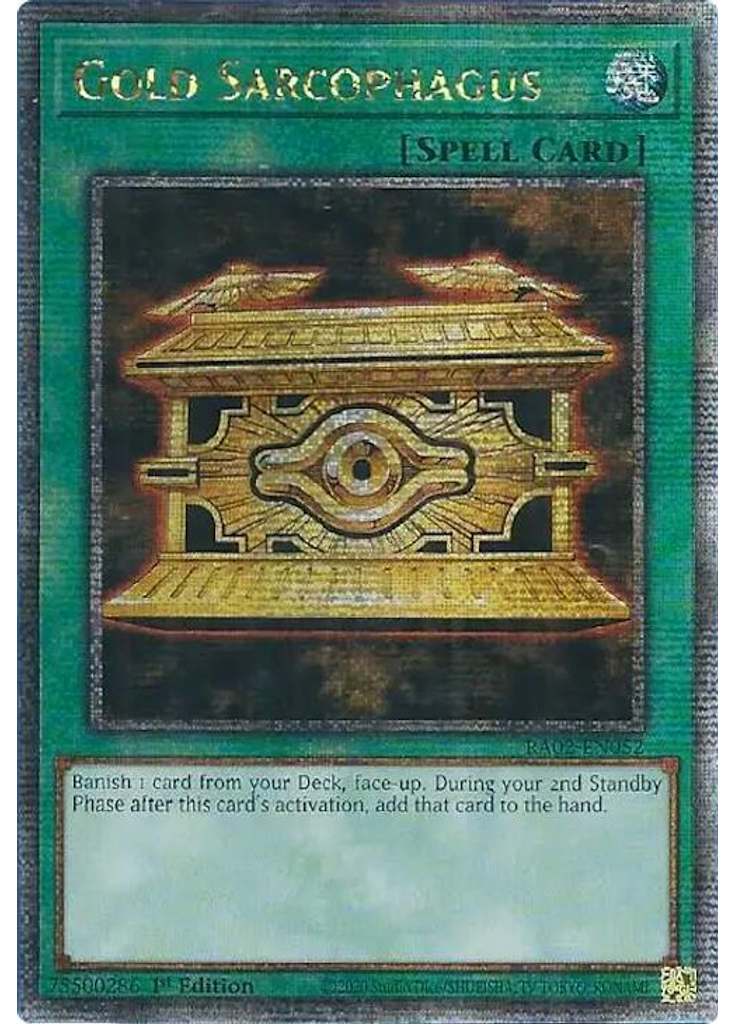 Gold Sarcophagus (Quarter Century Secret Rare 1st Edition)