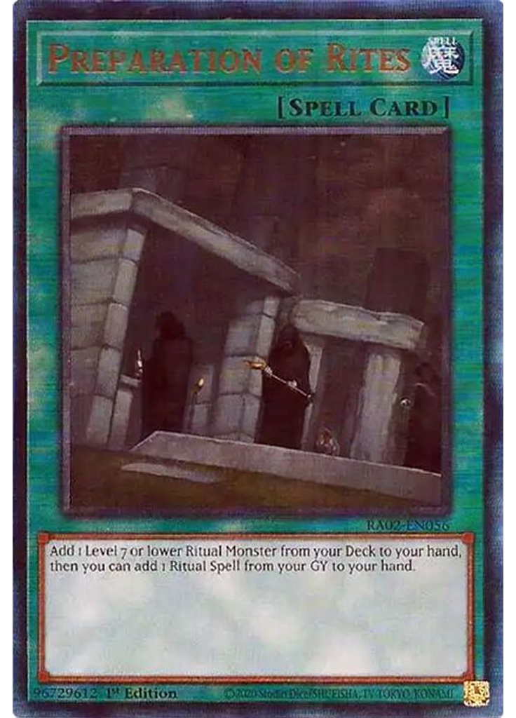 Preparation of Rites (Ultimate Rare 1st Edition)