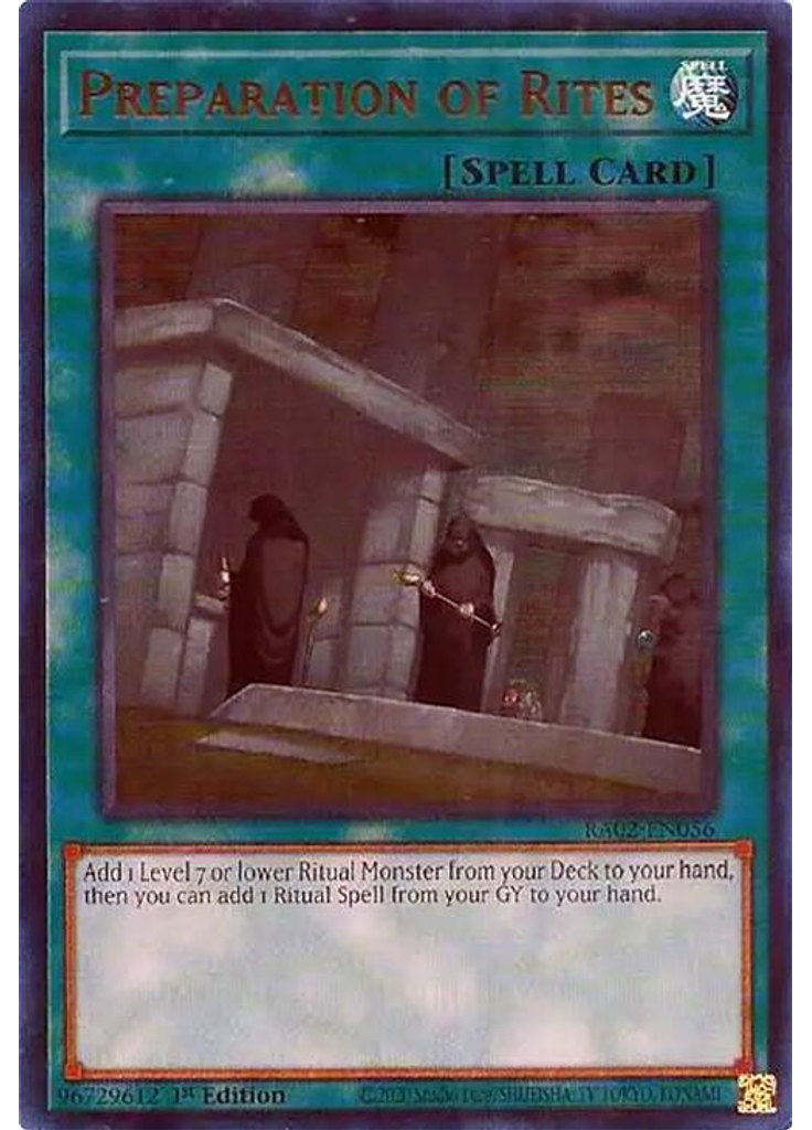 Preparation of Rites (Ultra Rare 1st Edition)